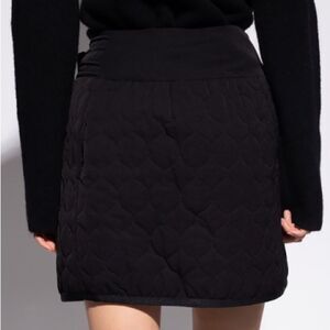 LAFAYETTE 148 Skirt Quilted Puffer Mini Designer Pockets Excellent Black Size 2